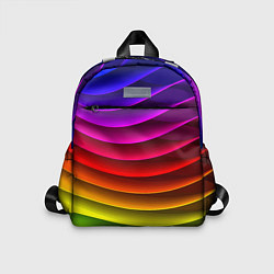 Детский рюкзак Color line neon pattern Abstraction Summer 2023, цвет: 3D-принт