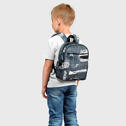 Детский рюкзак Джинсовое рваньё Fashion trend, цвет: 3D-принт — фото 2
