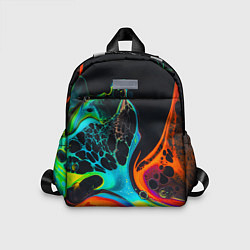 Детский рюкзак Цветная лава краска, цвет: 3D-принт