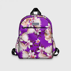 Детский рюкзак Цветы Фиолетовый Цветок, цвет: 3D-принт