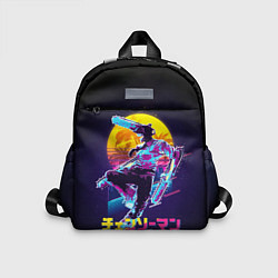 Детский рюкзак CHAINSAW MAN on the background of the moon, цвет: 3D-принт