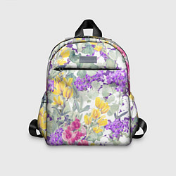Детский рюкзак Цветы Красочный Луговой Узор, цвет: 3D-принт