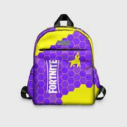 Детский рюкзак ФОРТНАЙТ - ЛАМА Соты, цвет: 3D-принт