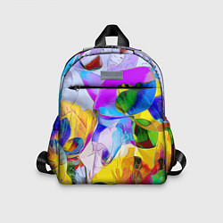 Детский рюкзак Цветы Буйство красок Flowers Riot of colors, цвет: 3D-принт