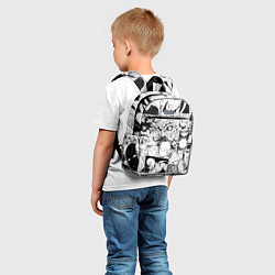 Детский рюкзак Ванпанчмен паттерн, цвет: 3D-принт — фото 2