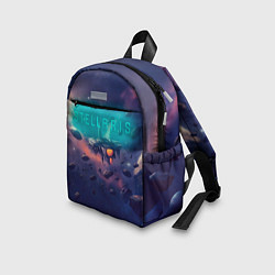 Детский рюкзак Stellaris космический корабль на фоне астероидов, цвет: 3D-принт — фото 2