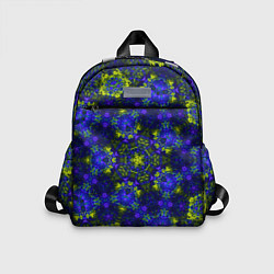 Детский рюкзак Абстрактный зелено-синий узор Звезда