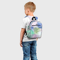 Детский рюкзак Акварельная текстура, цвет: 3D-принт — фото 2