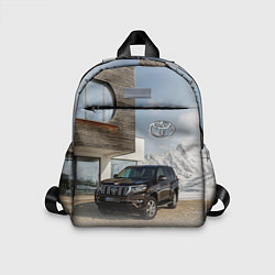 Детский рюкзак Тoyota Land Cruiser Prado у горного коттеджа Mount, цвет: 3D-принт