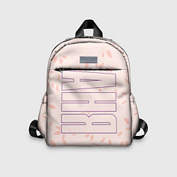 Детский рюкзак Имя Аня по-вертикали с розовым фоном, цвет: 3D-принт