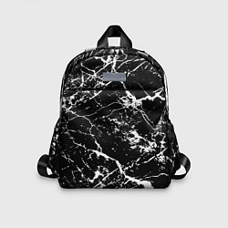 Детский рюкзак Текстура чёрного мрамора Texture of black marble, цвет: 3D-принт