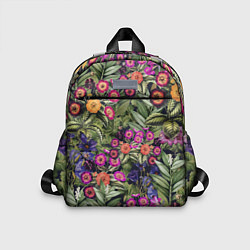Детский рюкзак Цветы Фиолетовые Рудбеки, цвет: 3D-принт