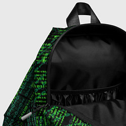 Детский рюкзак Бинарная матрица, цвет: 3D-принт — фото 2