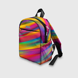 Детский рюкзак Красочный летний паттерн Цветные полосы, цвет: 3D-принт — фото 2