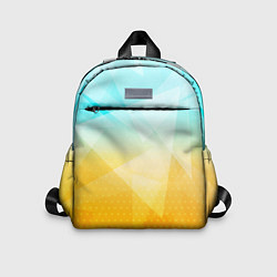 Детский рюкзак Полигоны - Лед и мед, цвет: 3D-принт