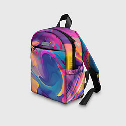 Детский рюкзак Красочные разводы Абстракция, цвет: 3D-принт — фото 2