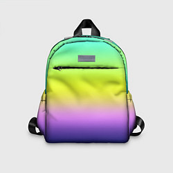Детский рюкзак Разноцветный размытый фон градиент, цвет: 3D-принт