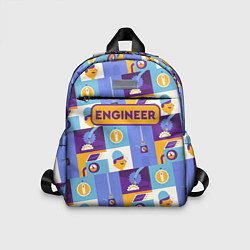Детский рюкзак Инженер паттерн, цвет: 3D-принт