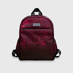 Детский рюкзак Темно-красный абстрактный узор текстура камня, цвет: 3D-принт