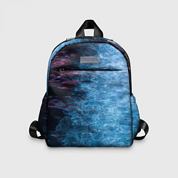 Детский рюкзак Неоновые волны на воде - Синий
