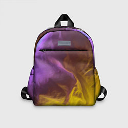 Детский рюкзак Неоновые фонари на шёлковой поверхности - Фиолетов, цвет: 3D-принт