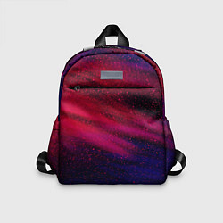 Детский рюкзак Неоновая пыль - Красный, цвет: 3D-принт