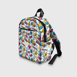 Детский рюкзак Граффити рожицы, цвет: 3D-принт — фото 2