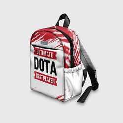 Детский рюкзак Dota: красные таблички Best Player и Ultimate, цвет: 3D-принт — фото 2