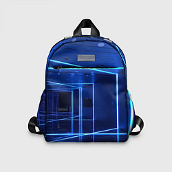 Детский рюкзак Неоновый абстрактный коридор - Синий