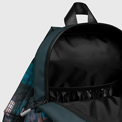 Детский рюкзак Неоновая улица - Светло-синий, цвет: 3D-принт — фото 2