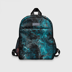 Детский рюкзак Неоновая краска во тьме - Светло-синий, цвет: 3D-принт