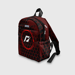 Детский рюкзак Символ Need for Speed и краска вокруг на темном фо, цвет: 3D-принт — фото 2
