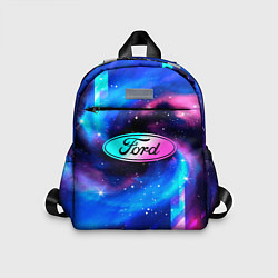 Детский рюкзак Ford Неоновый Космос, цвет: 3D-принт