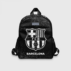 Детский рюкзак Barcelona с потертостями на темном фоне, цвет: 3D-принт