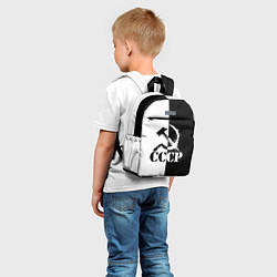 Детский рюкзак СОВЕТСКИЙ СОЮЗ - СЕРП И МОЛОТ - Черно-белое, цвет: 3D-принт — фото 2