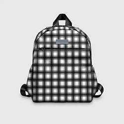 Детский рюкзак Black and white trendy checkered pattern, цвет: 3D-принт