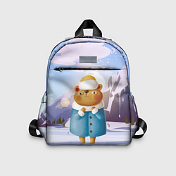 Детский рюкзак Медведица в шубке, цвет: 3D-принт