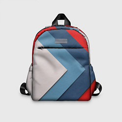 Детский рюкзак Абстрактная геометрия - Синий, цвет: 3D-принт
