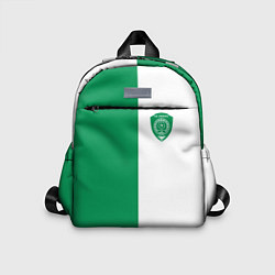 Детский рюкзак ФК Ахмат бело-зеленая форма, цвет: 3D-принт