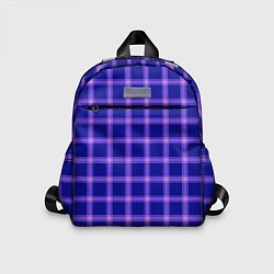 Детский рюкзак Фиолетовый клетчатый узор