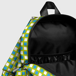 Детский рюкзак Квадратики паттерн, цвет: 3D-принт — фото 2