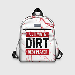 Детский рюкзак Dirt: красные таблички Best Player и Ultimate, цвет: 3D-принт