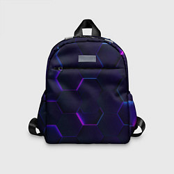 Детский рюкзак Фигурный фиолетовый фон, цвет: 3D-принт