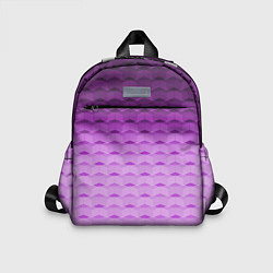 Детский рюкзак Фиолетово-розовый геометрический узор Градиент