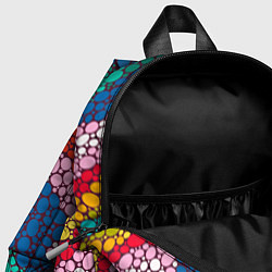 Детский рюкзак Абстракция - радужное настроение, цвет: 3D-принт — фото 2