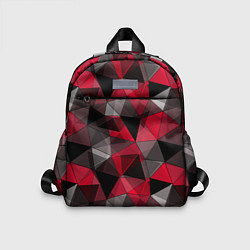 Детский рюкзак Красно-серый геометрический