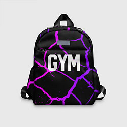Детский рюкзак Gym - Трещины неоновые, цвет: 3D-принт