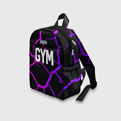 Детский рюкзак Gym - Трещины неоновые, цвет: 3D-принт — фото 2
