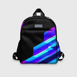 Детский рюкзак Яркие неоновые линии, цвет: 3D-принт