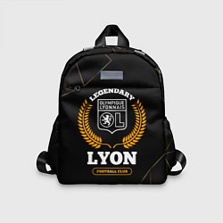Детский рюкзак Лого Lyon и надпись legendary football club на тем, цвет: 3D-принт